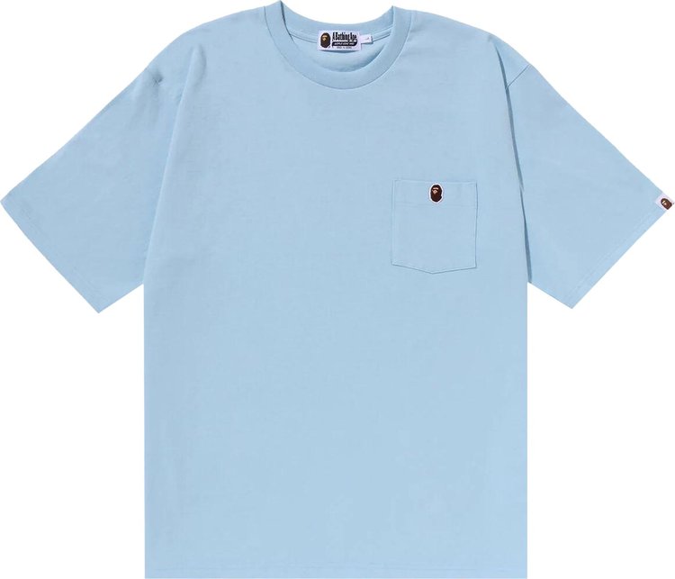 BAPE Ape Head One Point Relaxed Fit Pocket Tee 'Sax'