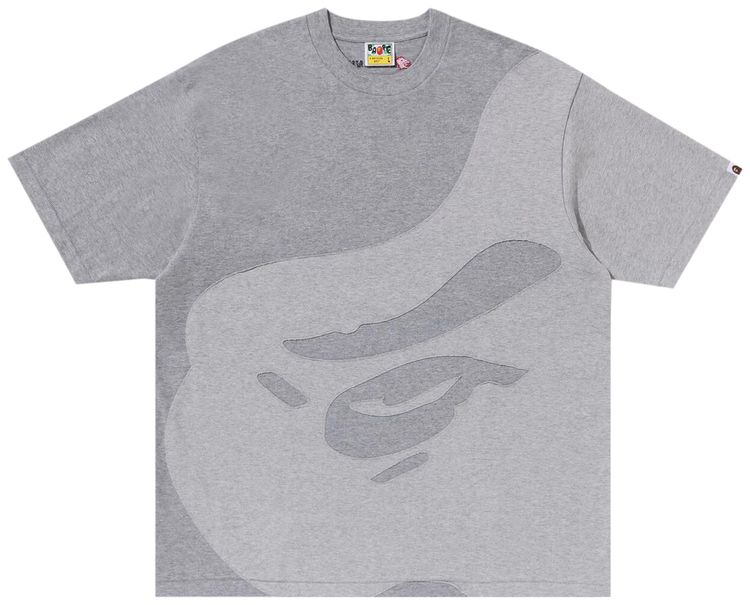 BAPE Ape Head Patch Oversized Tee Grey