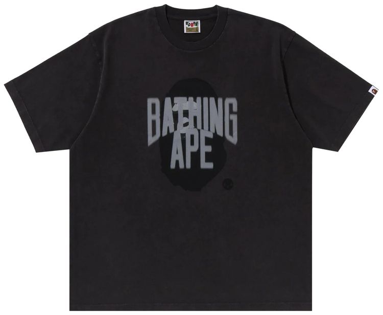 BAPE Blur Graphic Garment Dye Oversized Tee Charcoal