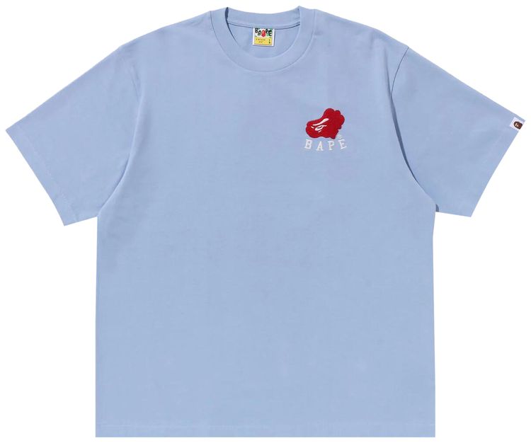 BAPE Cloud Head Tee Blue