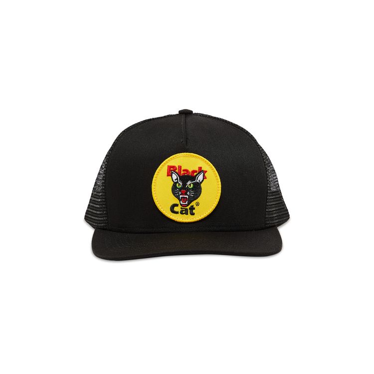 Supreme Black Cat Mesh Back 5 Panel Black