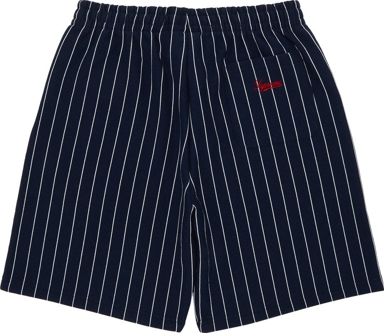 Supreme Pinstripe Sweatshort Navy