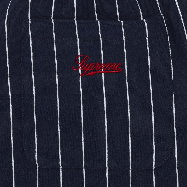 Supreme Pinstripe Sweatshort Navy