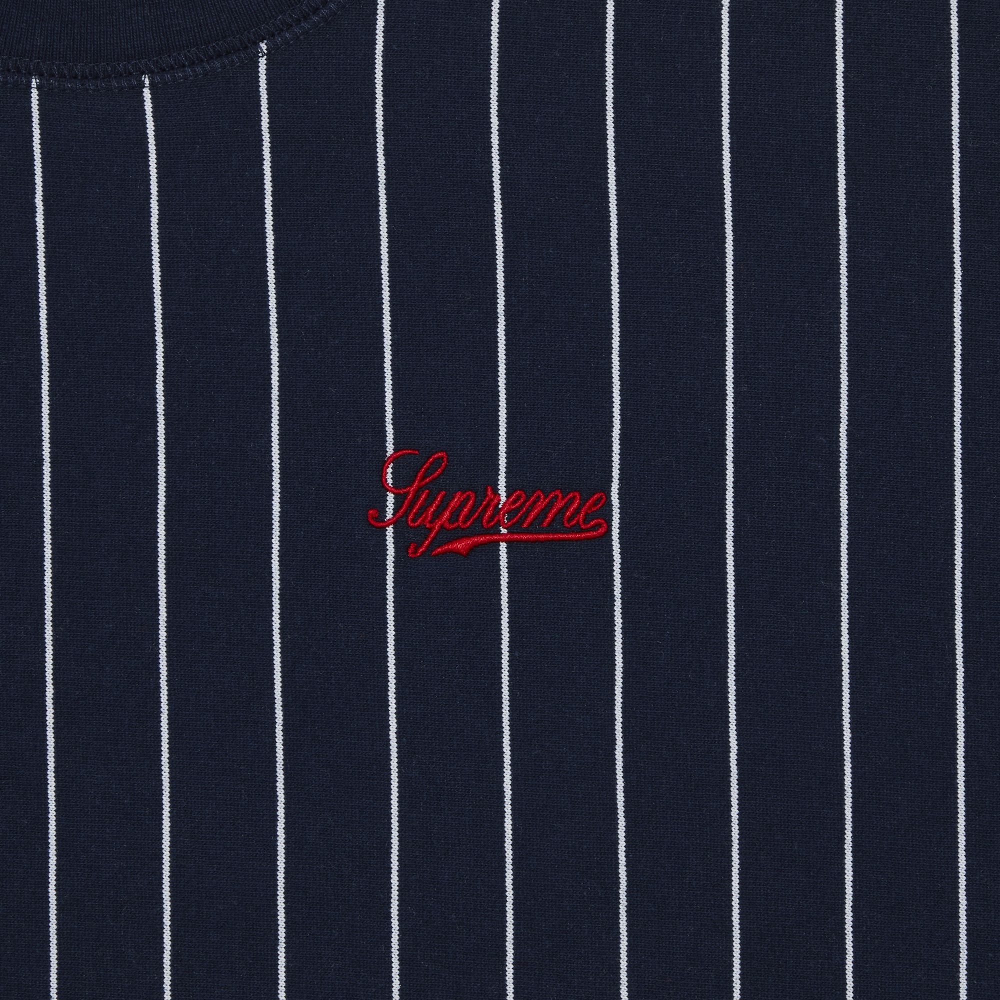 Size xl Supreme Pinstripe Crewneck 'Navy'