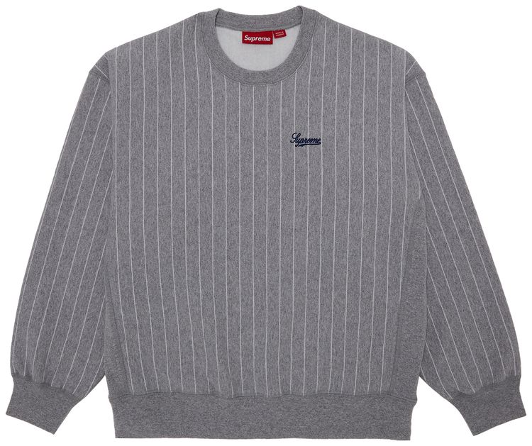 Buy Supreme Pinstripe Crewneck  