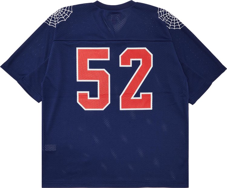 Supreme Spiderweb Football Jersey Navy