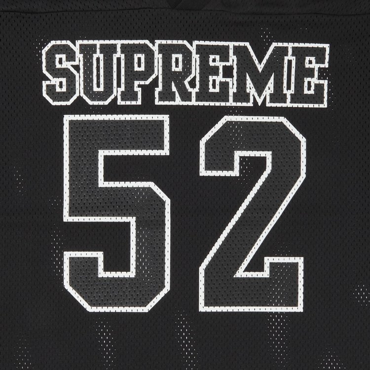 Supreme Spiderweb Football Jersey Black