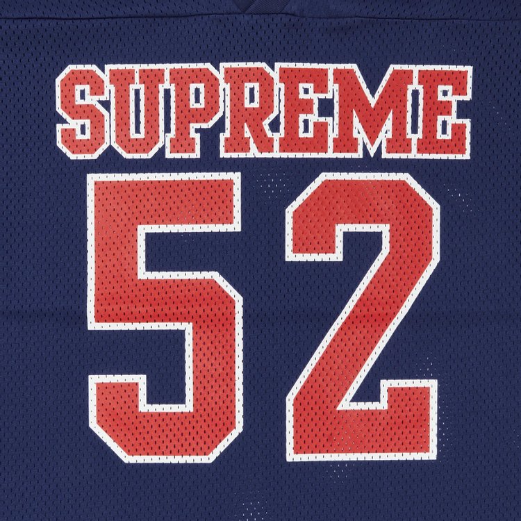 Supreme Spiderweb Football Jersey Navy