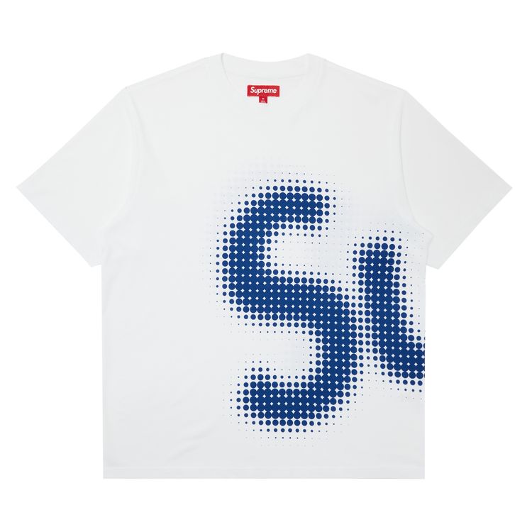 Supreme Halftone Short Sleeve Top White