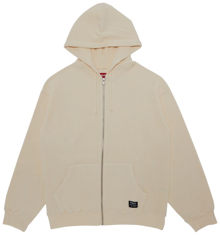 Supreme Hooded Zip Up Thermal Natural
