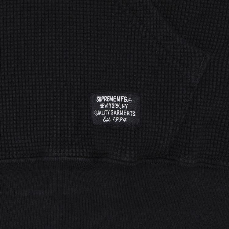 Supreme Hooded Zip Up Thermal Black