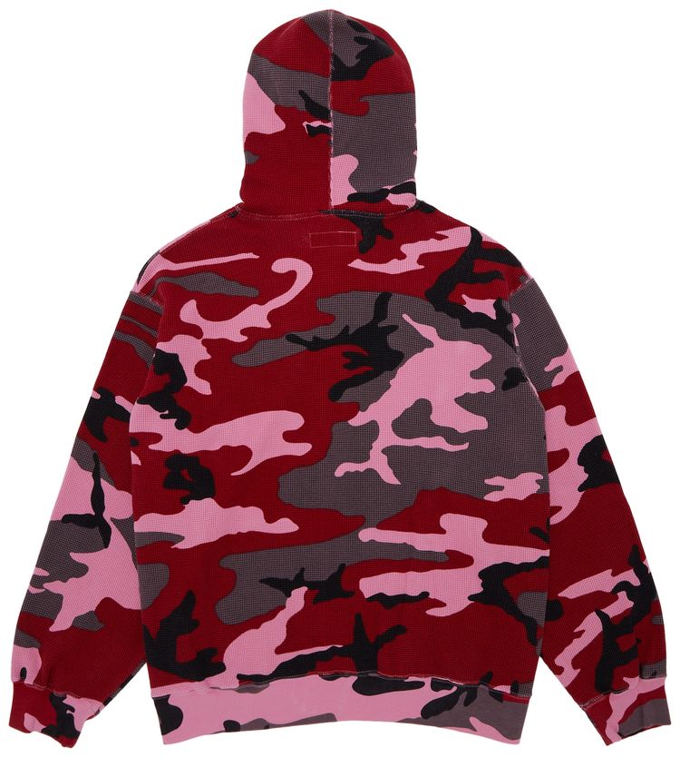 Supreme Hooded Zip Up Thermal Pink Camo