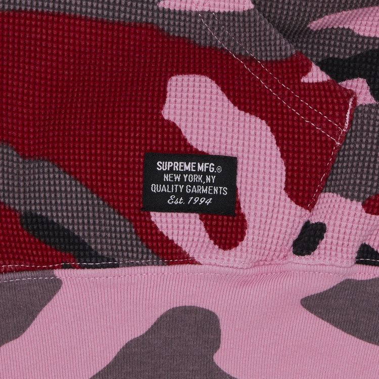 Supreme Hooded Zip Up Thermal Pink Camo