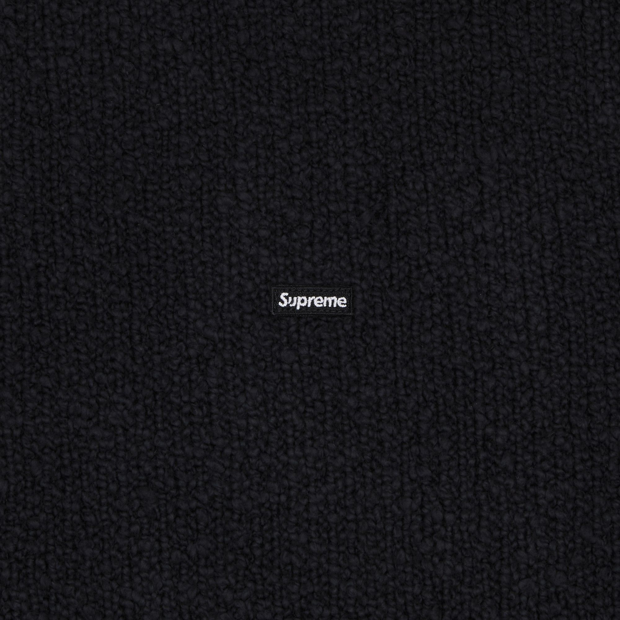 Buy Supreme Bouclé Small Box Sweater 'Black' - SS24SK17