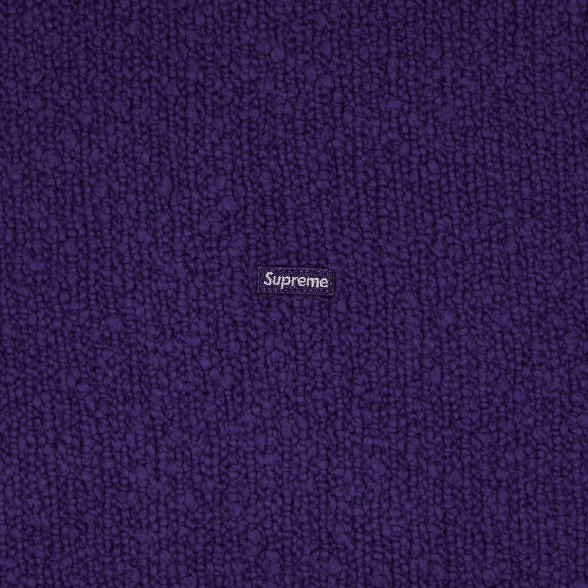Supreme Bouclé Small Box Sweater Purple Men's - SS24 - US