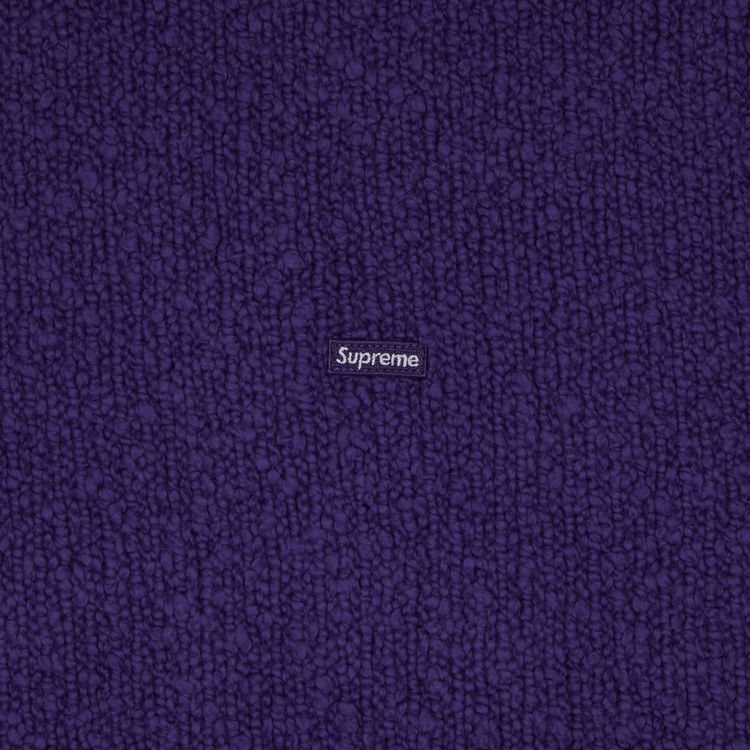 Supreme Boucle Small Box Sweater Purple