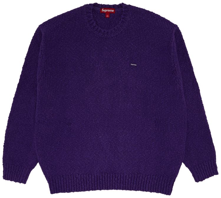 Supreme Boucle Small Box Sweater Purple