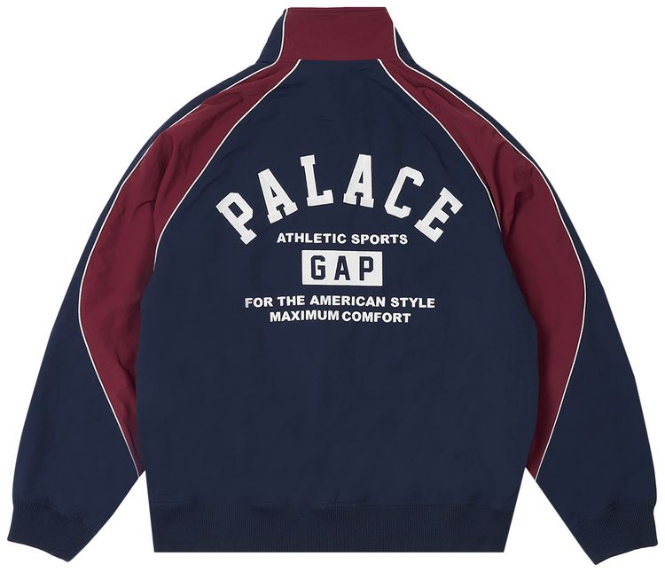 Palace x Gap Nylon Track Top NavyRed