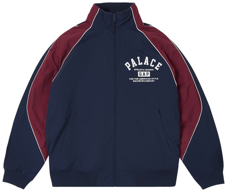 Palace x Gap Nylon Track Top NavyRed