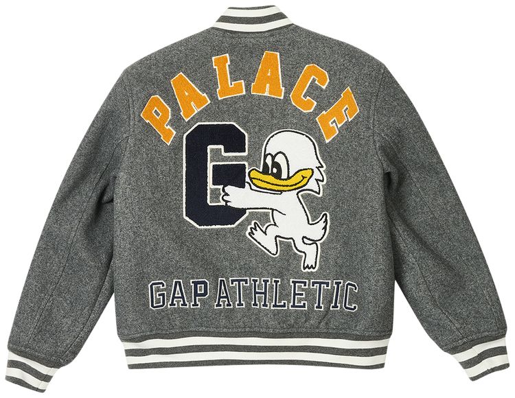 Palace x Gap Kids Varsity Jacket Grey