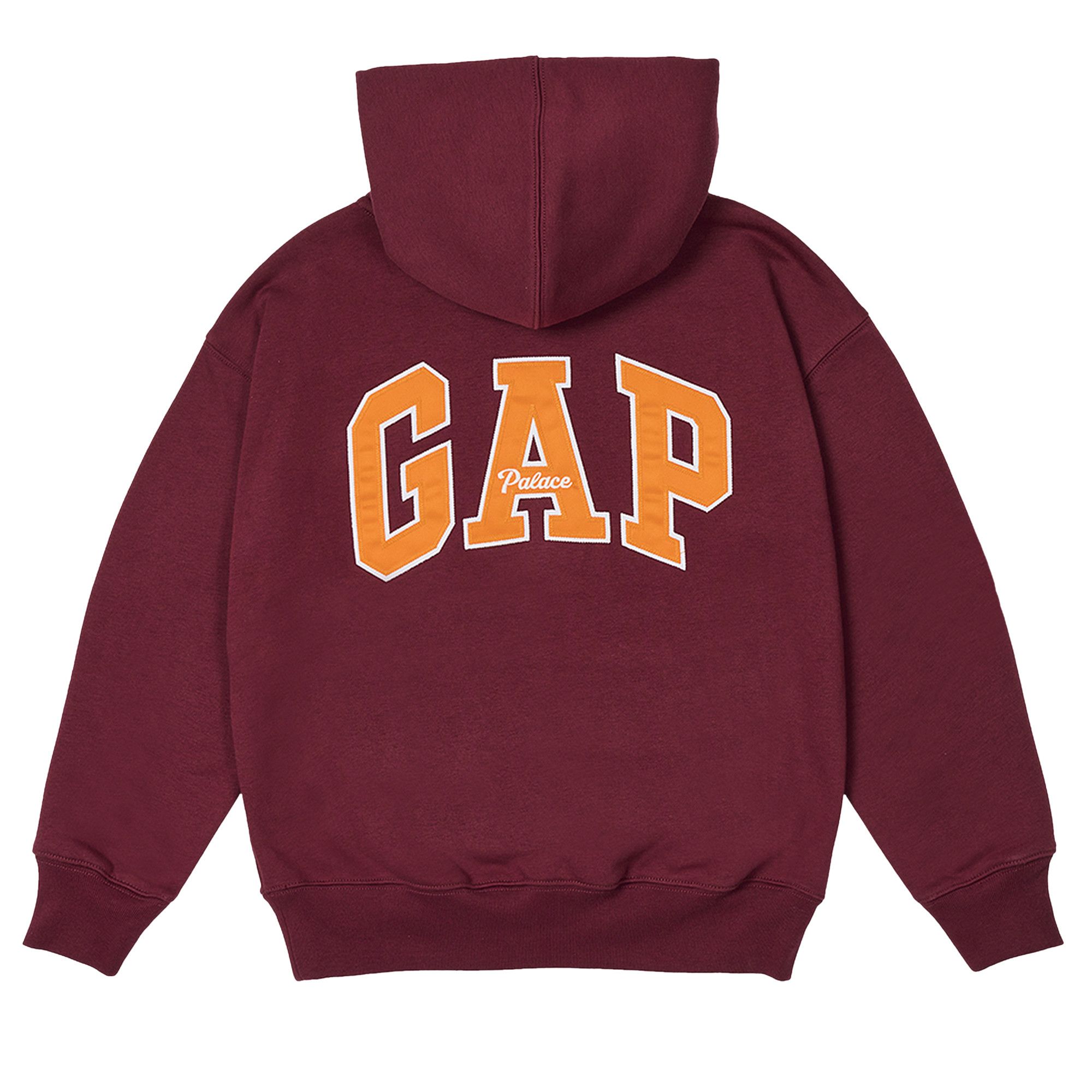 【Palace x Gap】 正規品★ Hood Burgundy Palace x Gap Hood Burgundy Men's - SS24 - US