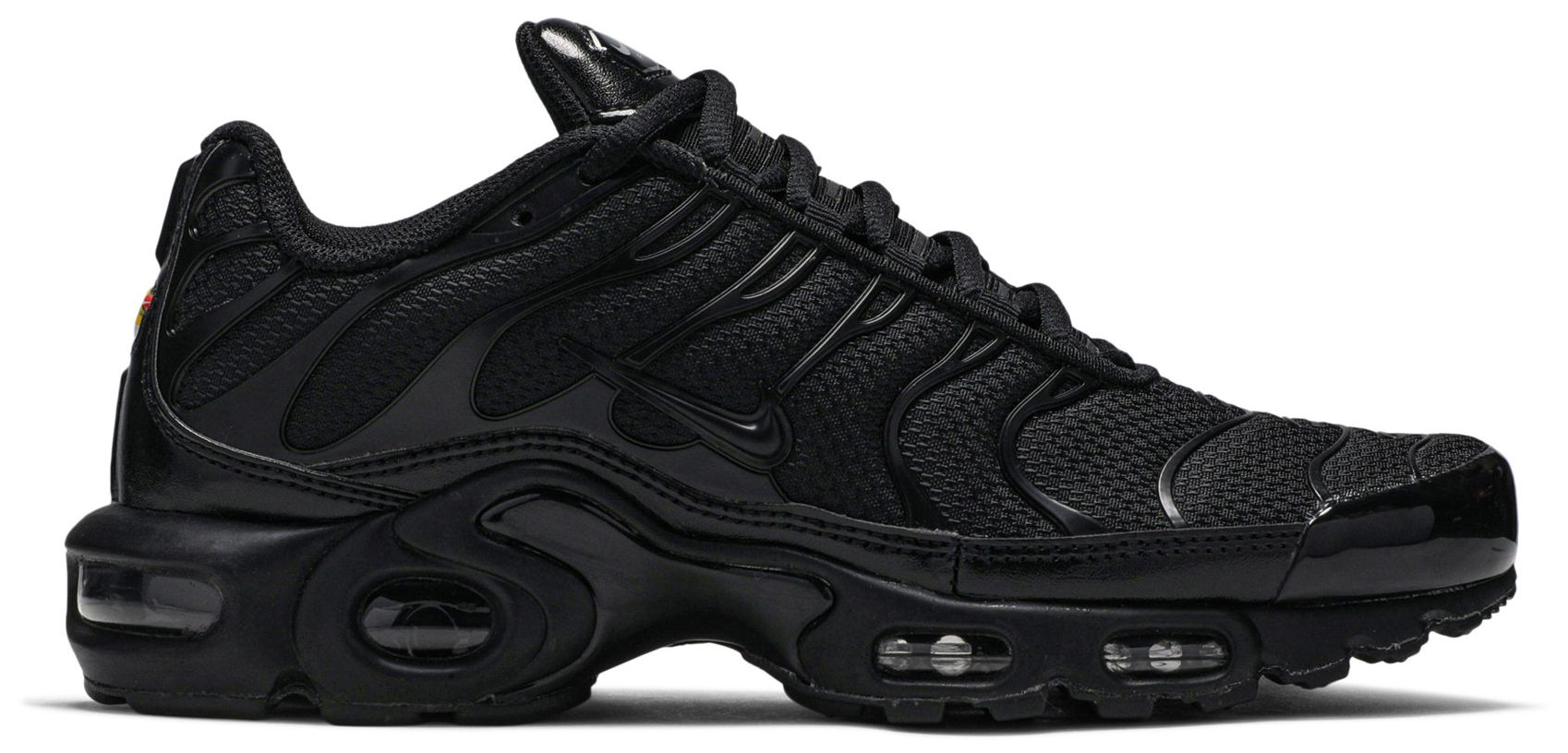 mens air max plus triple black