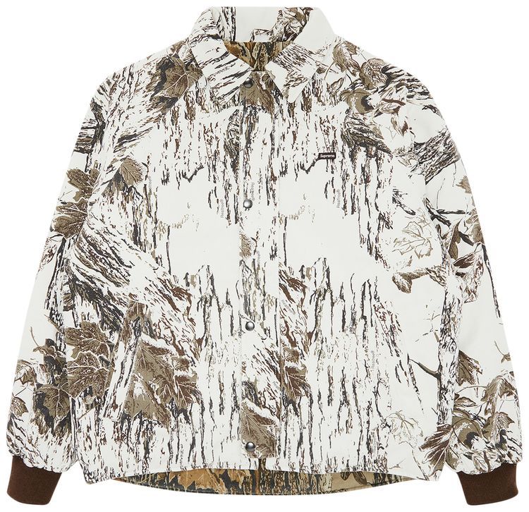 Supreme x RealTree Reversible Quilted Work Jacket Snow Camo