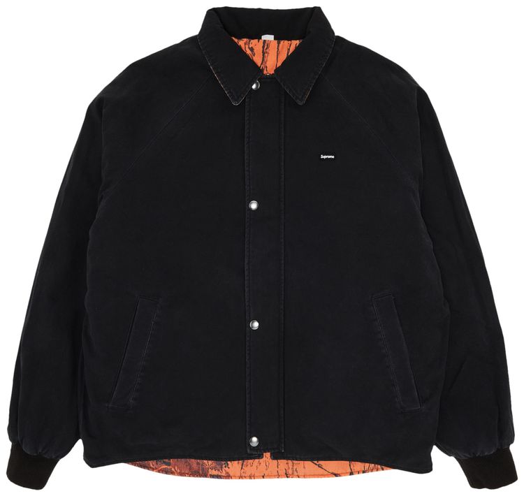 Supreme x RealTree Reversible Quilted Work Jacket Black