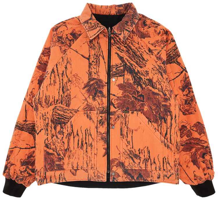 Supreme x RealTree Reversible Quilted Work Jacket Black