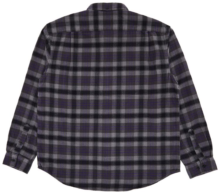 Supreme Plaid Flannel Shirt Black