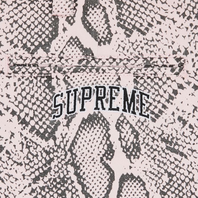 Supreme Snake Print Chino Pant Pale Pink