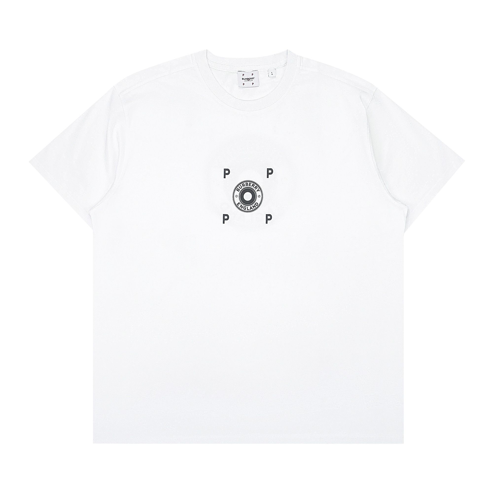 Buy Burberry COMPANY Pop Trading Company Logo T-Shirt 'White