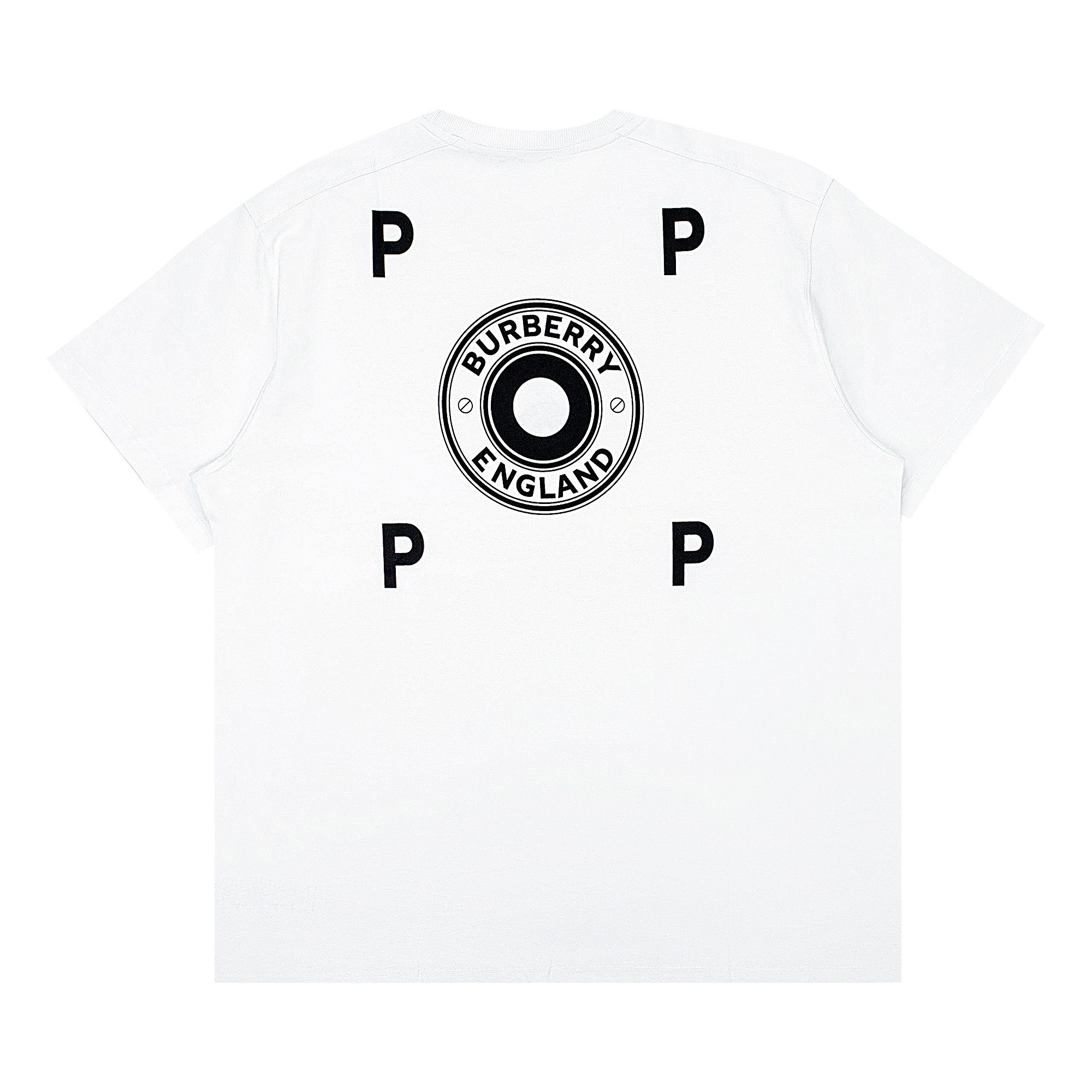 Buy Burberry COMPANY Pop Trading Company Logo T-Shirt 'White