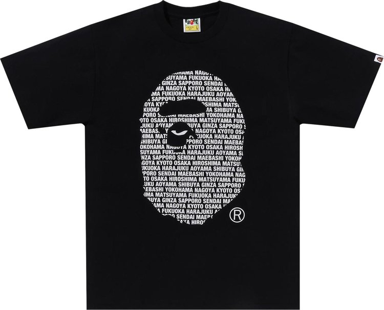 BAPE Japan Ape Head Tee Black