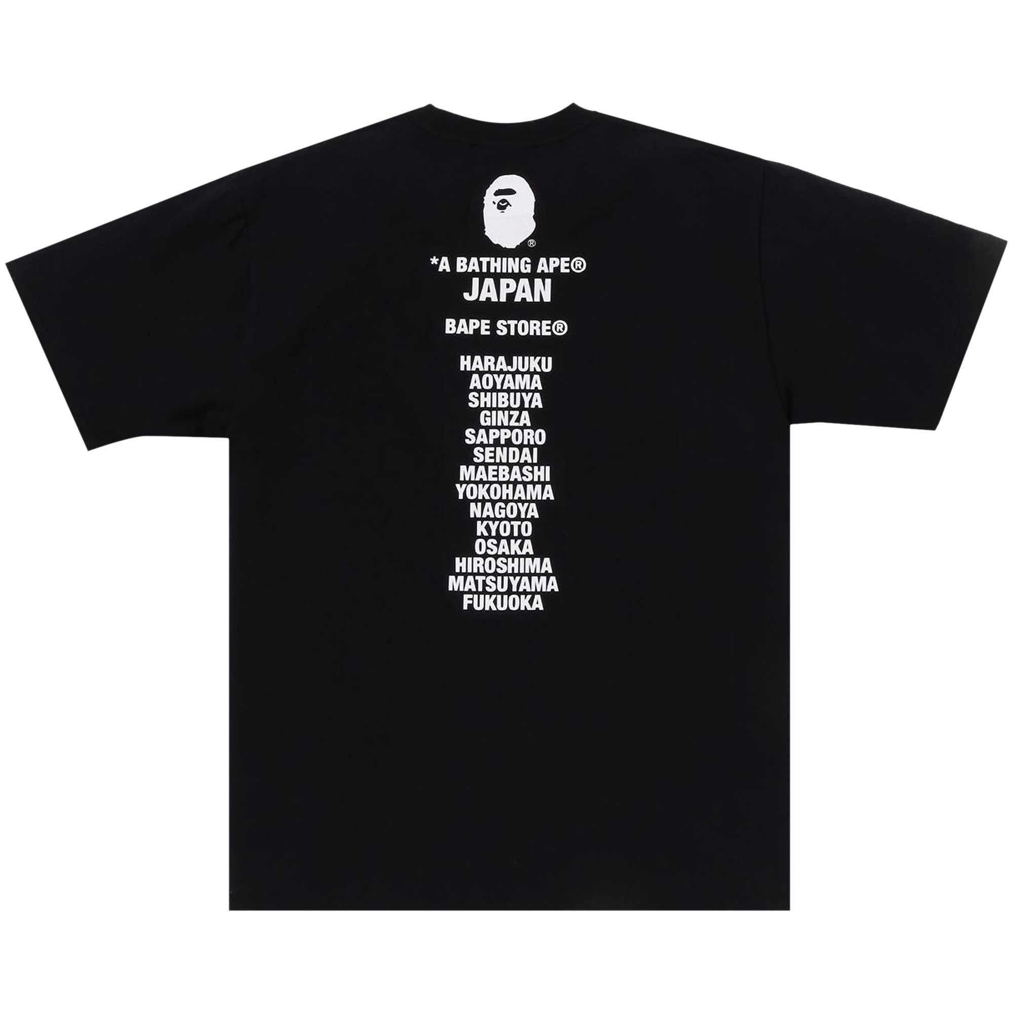 Buy BAPE Japan Ape Head Tee 'Black' - 1J22 110 010 BLACK | GOAT