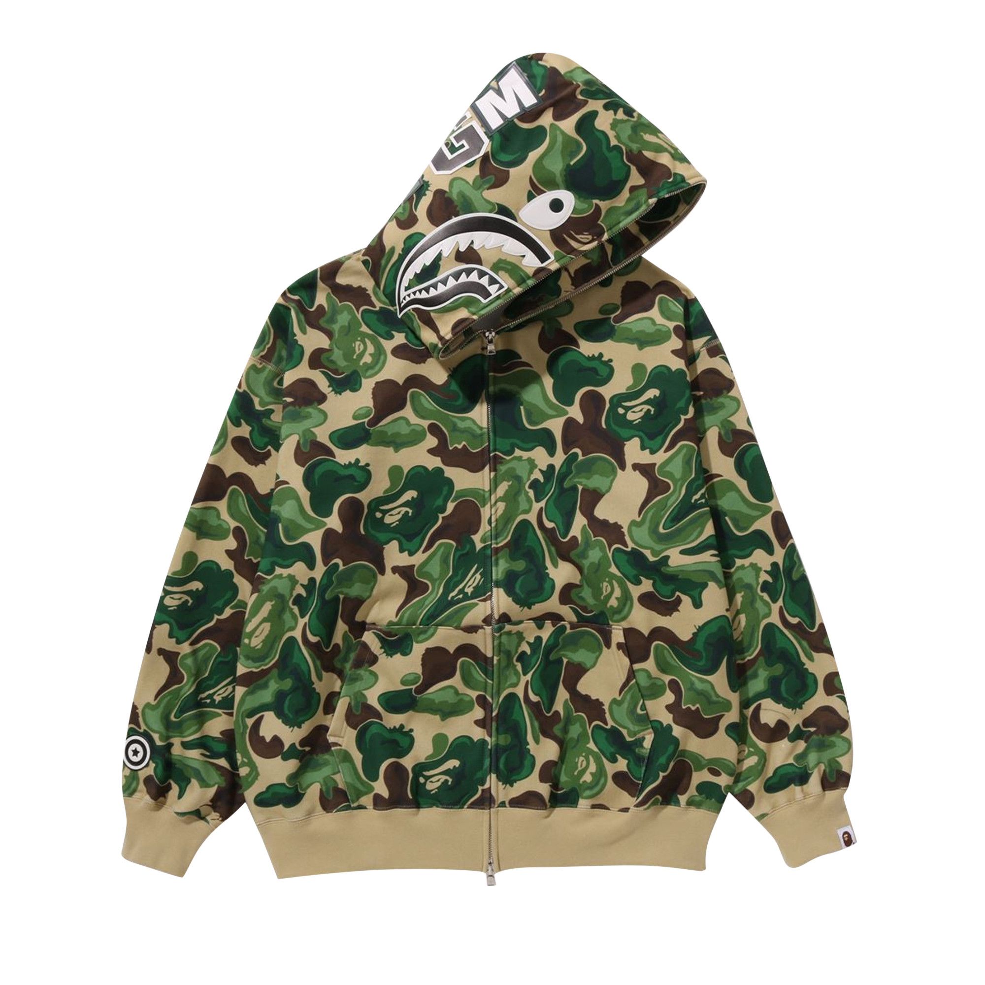 Bape shark hoodie green best sale