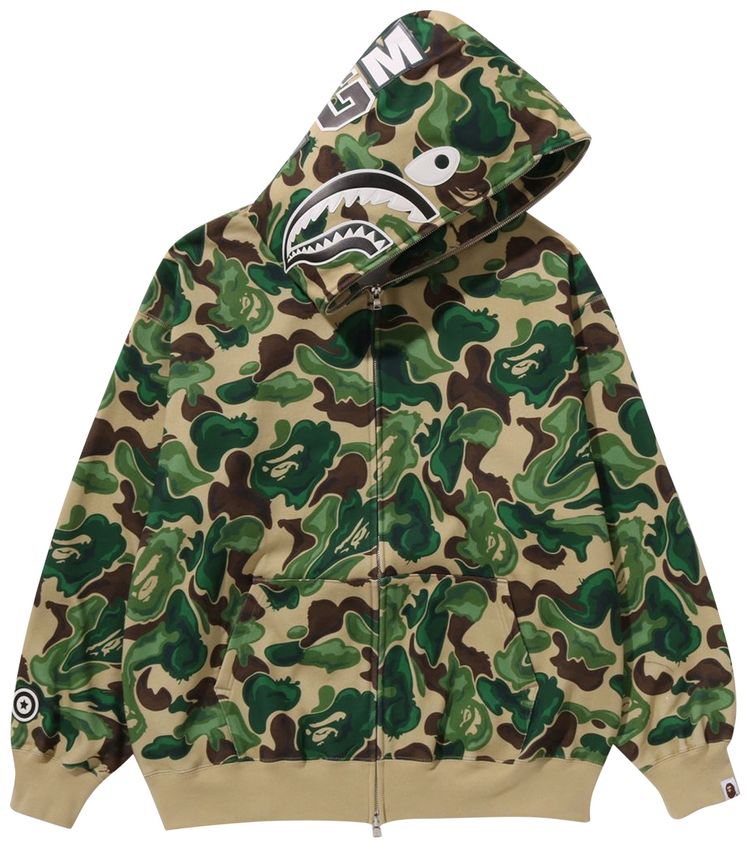 BAPE Art Camo Shark Hoodie Green