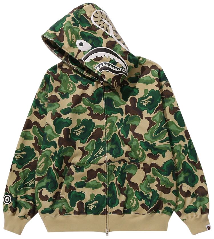 BAPE Art Camo Shark Hoodie Green