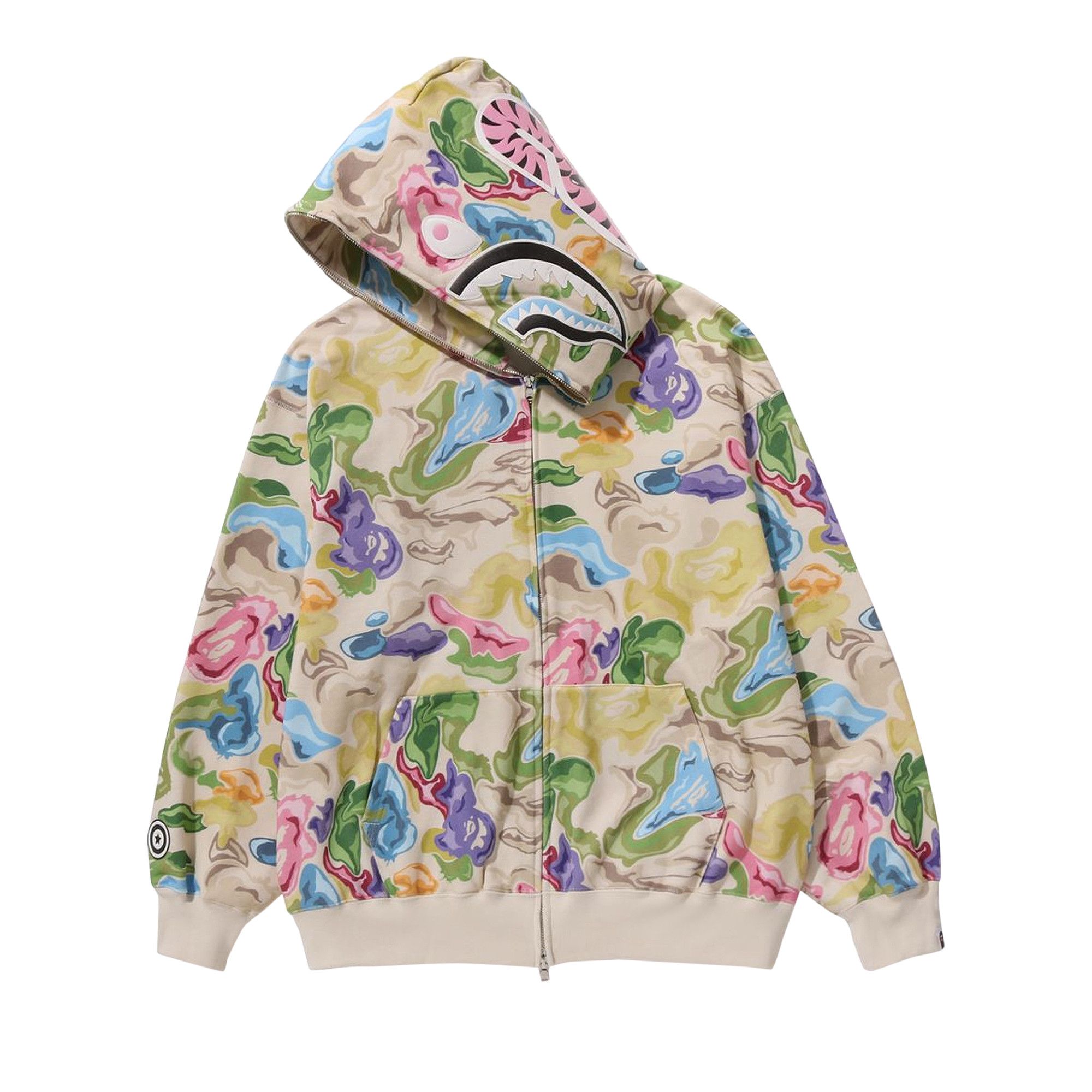 Buy BAPE Art Camo Shark Hoodie Multicolor 1J80 115 055 MULTICOLOR GOAT CA