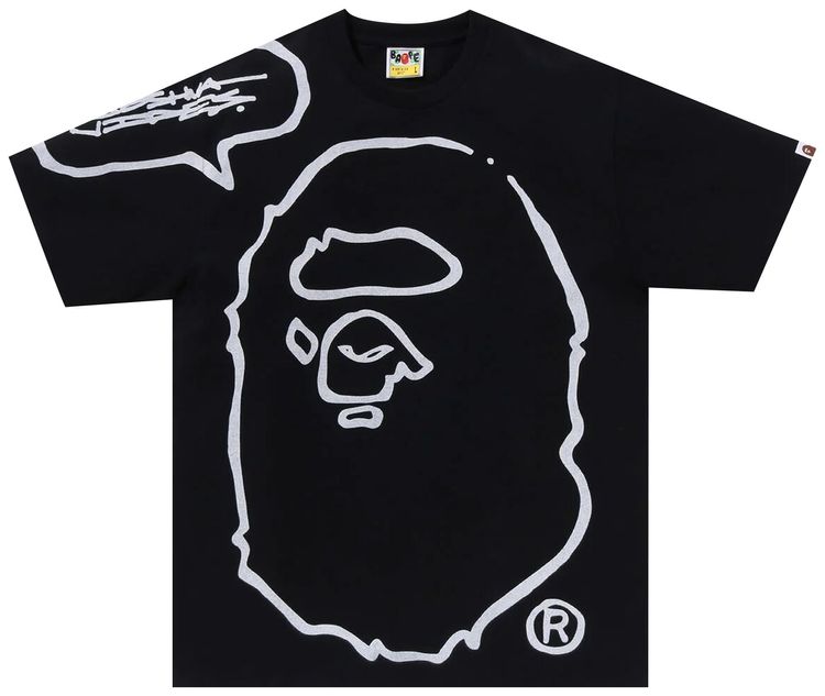 BAPE x Joshua Vides Ape Head Tee Black
