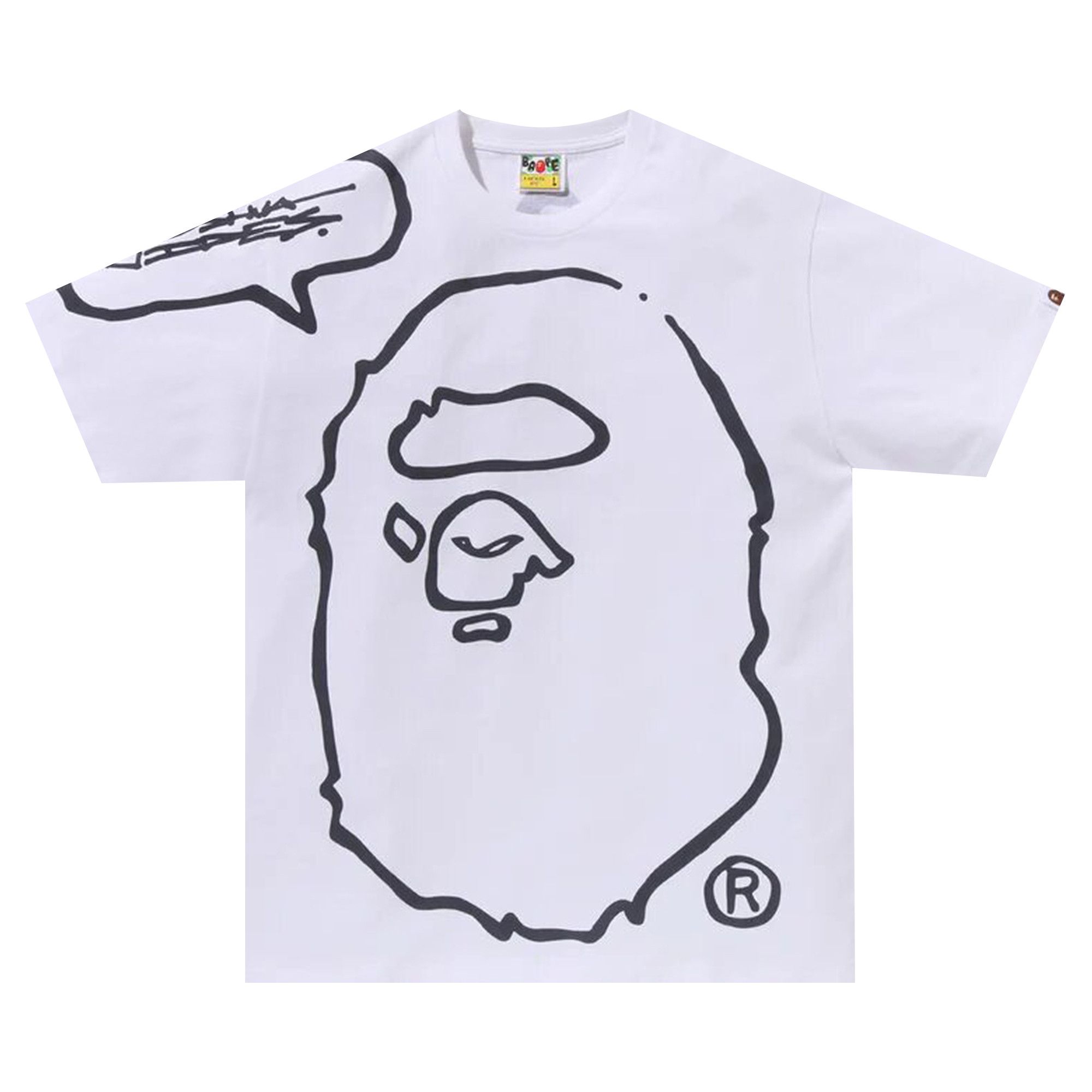 Buy BAPE x Joshua Vides Ape Head Tee 'White' - 1J73 110 913 WHITE