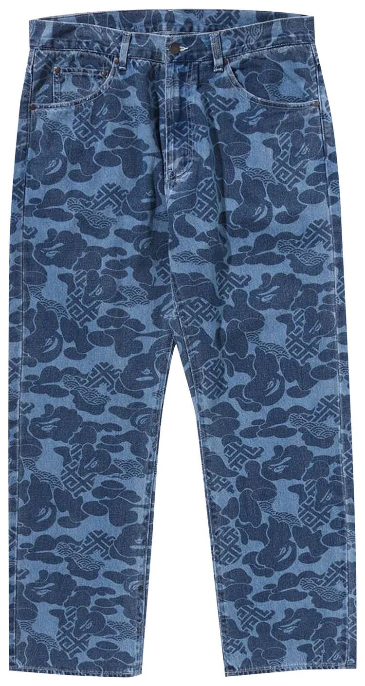 BAPE Asia Camo Denim Pants Indigo