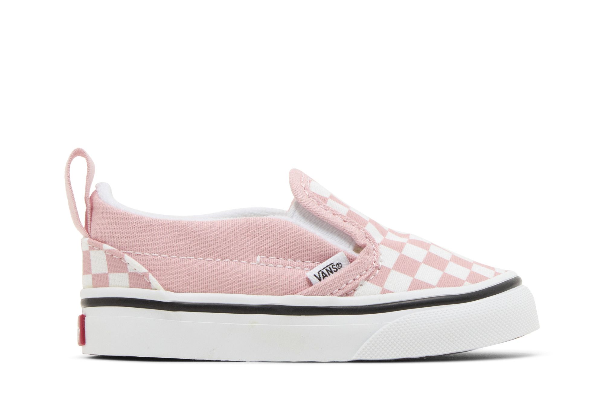 Baby pink checkered vans clearance