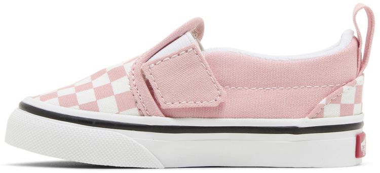 Vans Slip On Velcro Toddler Powder Pink Checkerboard