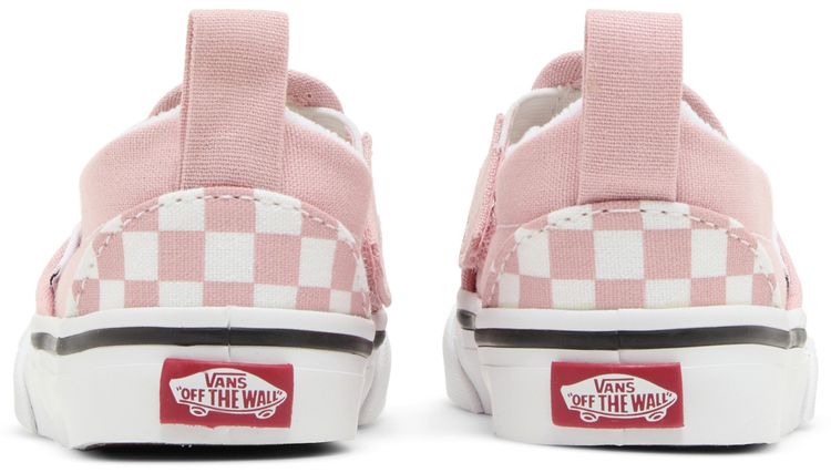 Vans Slip On Velcro Toddler Powder Pink Checkerboard