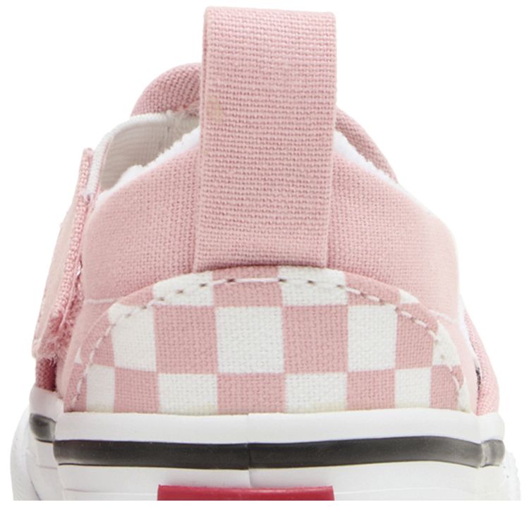 Vans Slip On Velcro Toddler Powder Pink Checkerboard