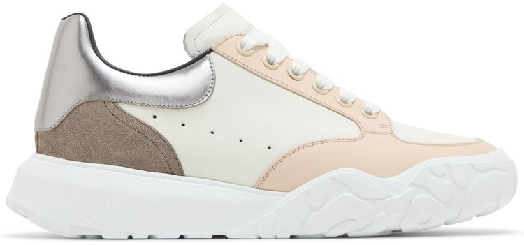 Alexander McQueen Court Trainer White Silver