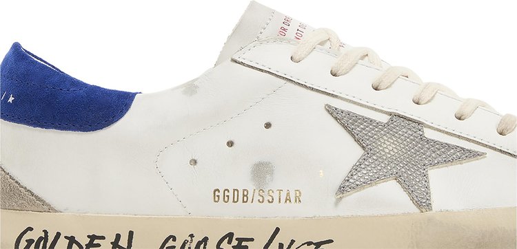 Golden Goose Superstar Snakeskin   White Blue