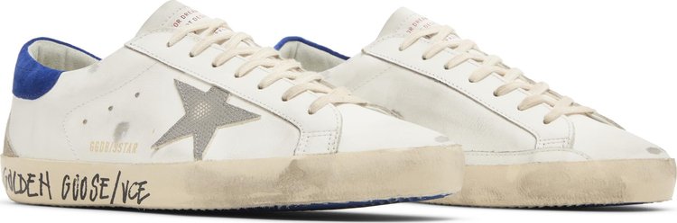 Golden Goose Superstar Snakeskin   White Blue