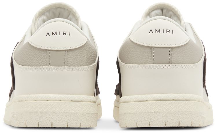Amiri Skel Top Low White Brown
